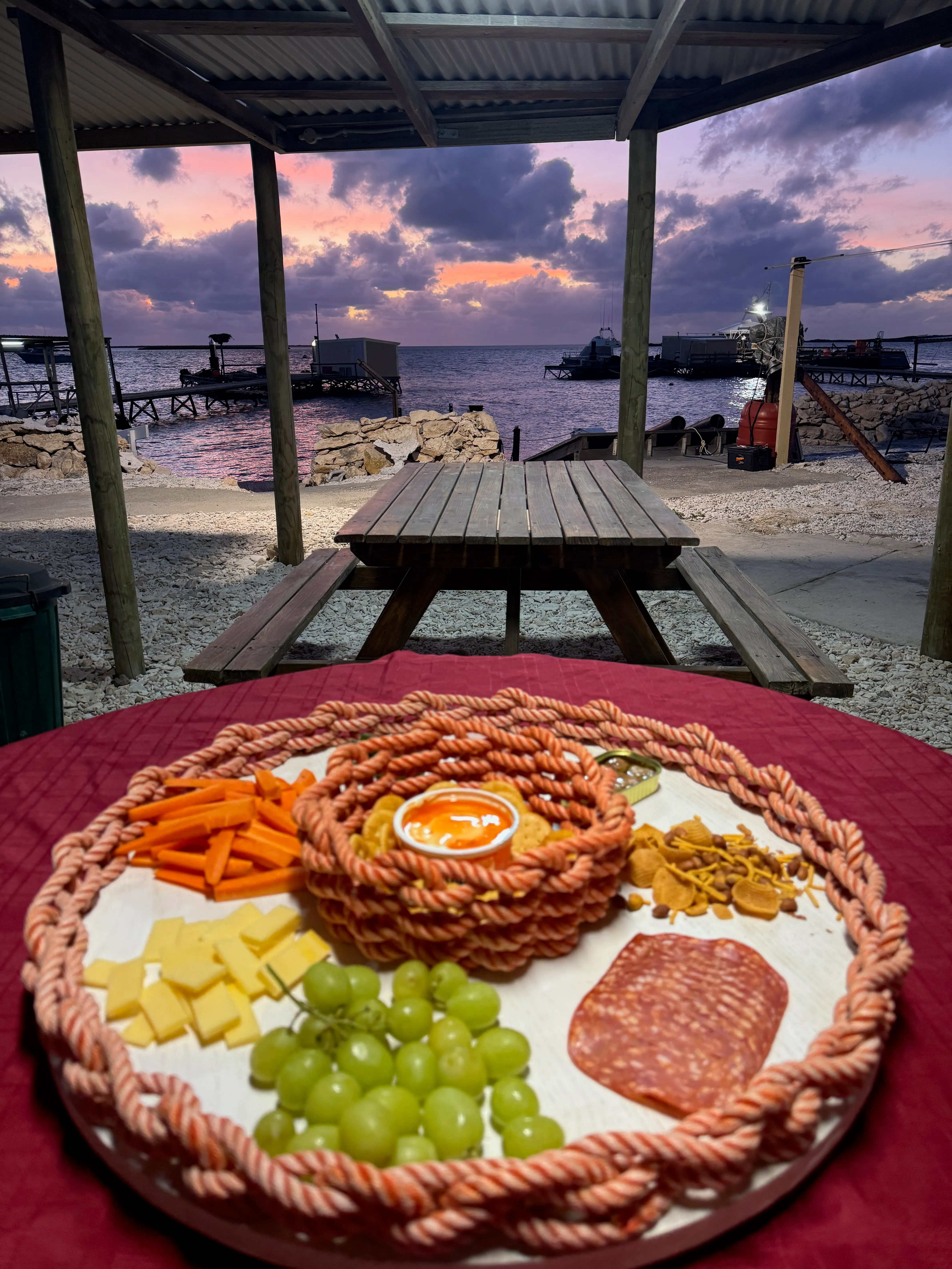 Food and drinks spread